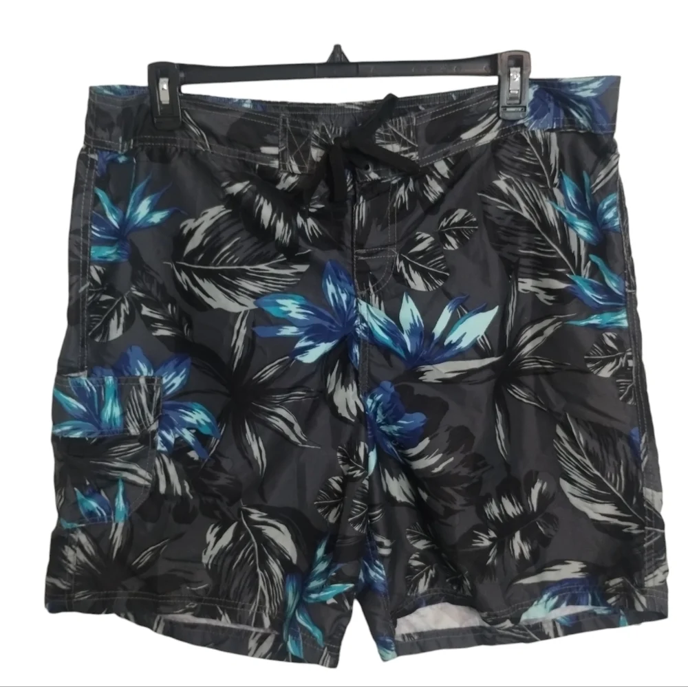 Men's 2XL Kanu Surf Swimming‎ Trunks Black Grey Blue READY for Summer